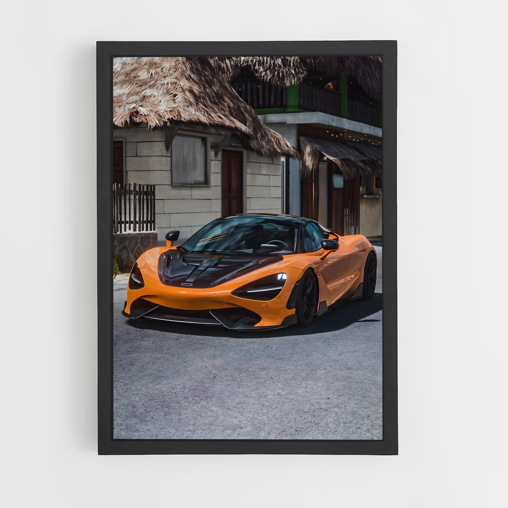 Poster L'Éclat Orange – affiche Mclaren (vue 2)